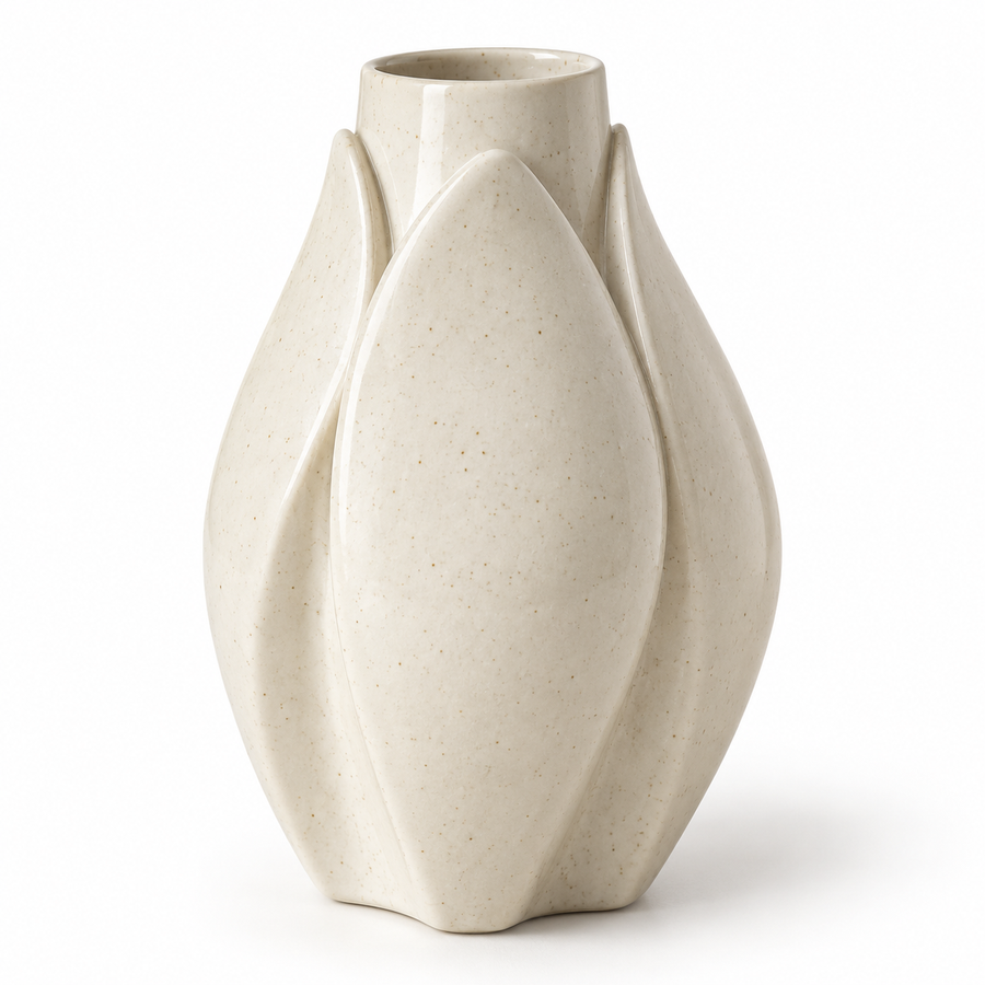 Folded Petal Decorative Vase