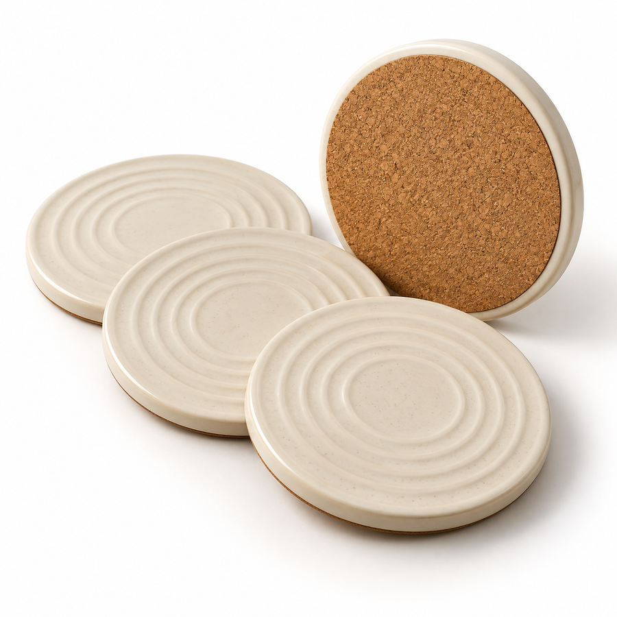 Halo Stoneware Coaster Set